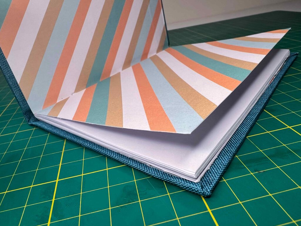 The inside of the new project book