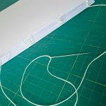 Halfway through sewing - more practise needed...