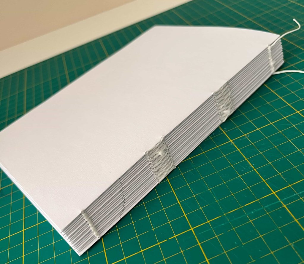 Finished sewn book.