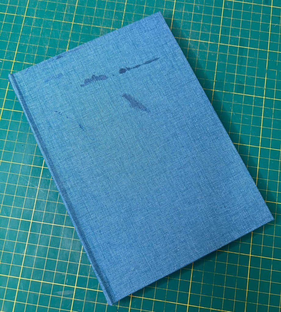 Finished notebook front cover