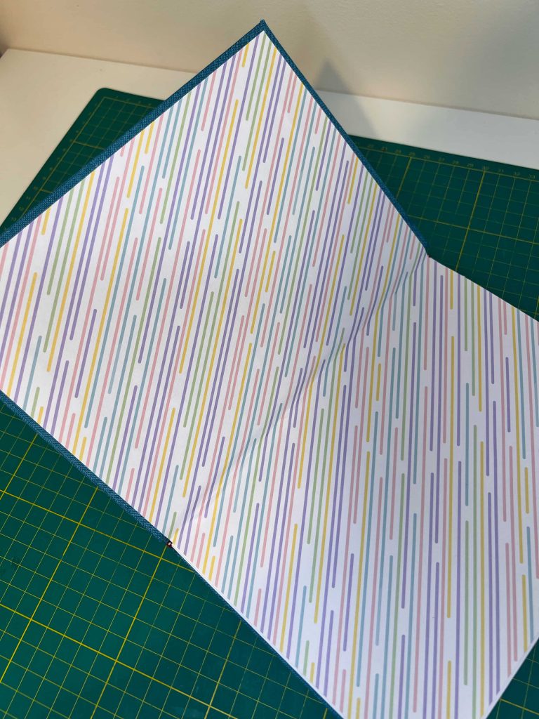 Finished notebook inside front cover