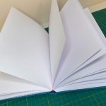 Finished notebook opened